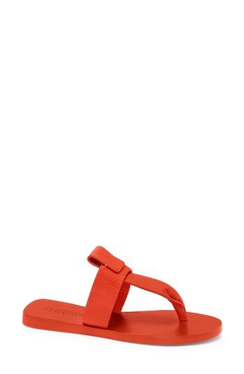 Women's Mercedes Castillo Tanna Thong Sandal M - Red