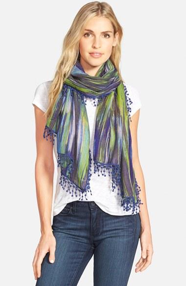 Women's La Fiorentina Ikat Print Wool Scarf
