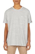 Men's Zanerobe Stripe Rugger T-shirt - Grey