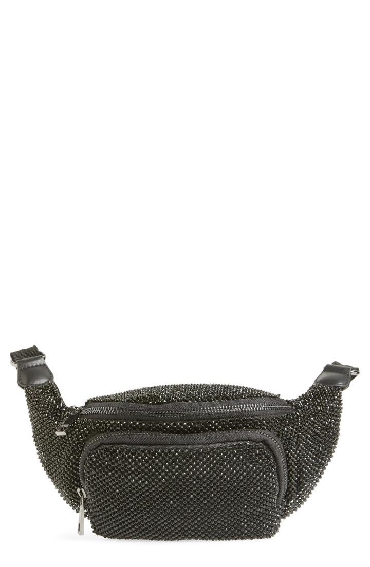 Topshop Diana Diamante Bumbag - Black