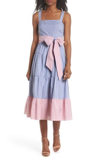Women's Eliza J Sleeveless Tiered Sundress - Blue