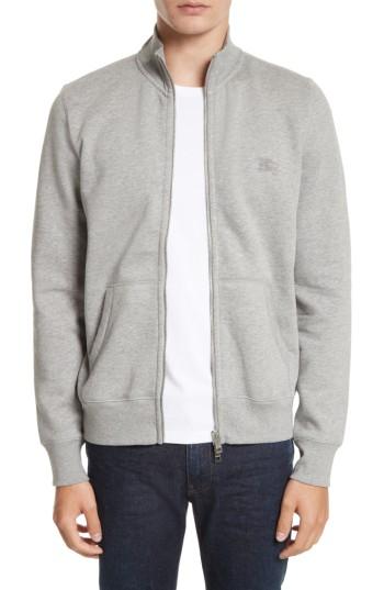 Men's Burberry Sheltone Full Zip Fleece Jacket - Black