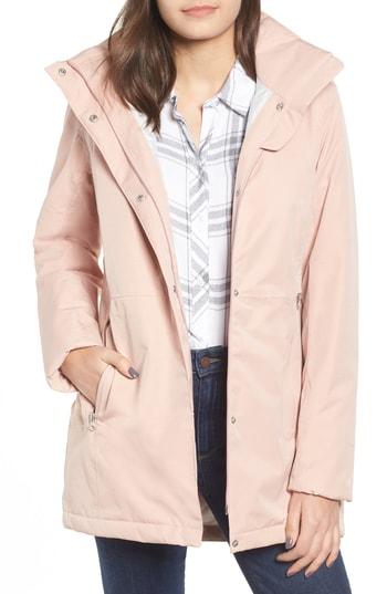 Women's The North Face Ancha Hooded Waterproof Parka - Pink