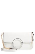Sole Society Faux Leather Clutch - White