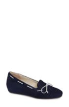 Women's Amalfi By Rangoni Varazze Laced Wedge Loafer .5 M - Blue