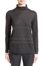 Women's Fabiana Filippi Cashmere & Silk Turtleneck Sweater Us / 40 It - Grey