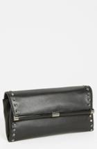Diane Von Furstenberg '440 - Envelope' Studded Leather Clutch - Black