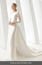 Women's Rosa Clara Doreen Column Gown With Detachable Train, Size In Store Only - Ivory