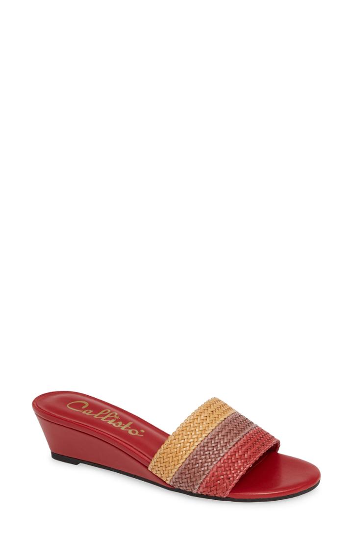 Women's Callisto Emmet Slide Sandal M - Red
