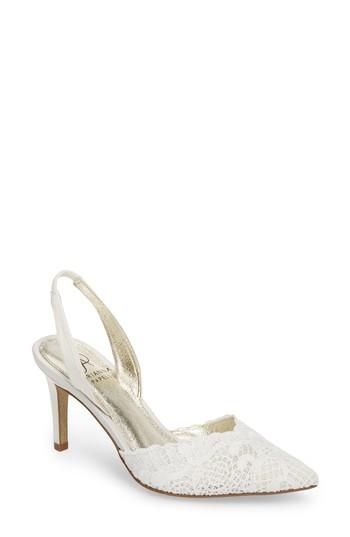 Women's Adrianna Papell Hallie Slingback Pump .5 M - White
