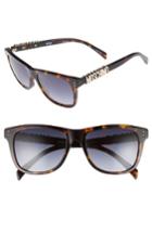 Women's Moschino Basic 53mm Polarized Sunglasses - Dark Havana