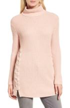 Women's Halogen Lace-up Side Tunic Sweater - Pink