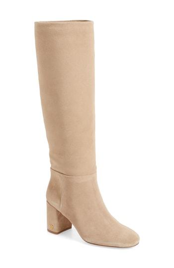 Women's Tory Burch Brooke Slouchy Boot .5 M - Beige