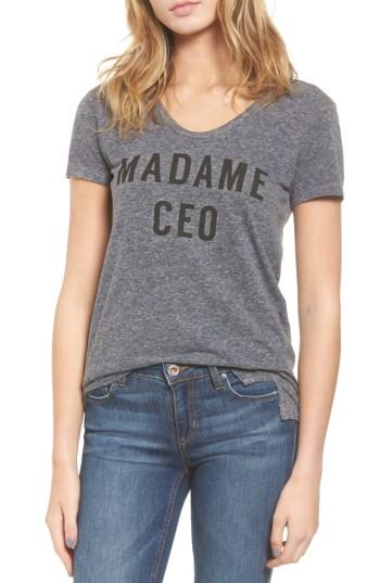 Women's Sundry Madame Ceo Tee - Grey