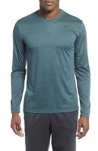 Men's Nike 'legend 2.0' Long Sleeve Dri-fit Training T-shirt, Size - Blue/green