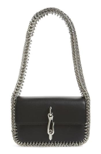 Alexander Wang Hook Small Leather Shoulder Bag - Black