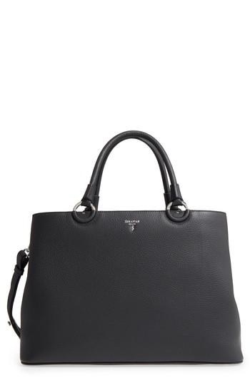 Serapian Milano Veronica Cachemire Leather Tote - Black