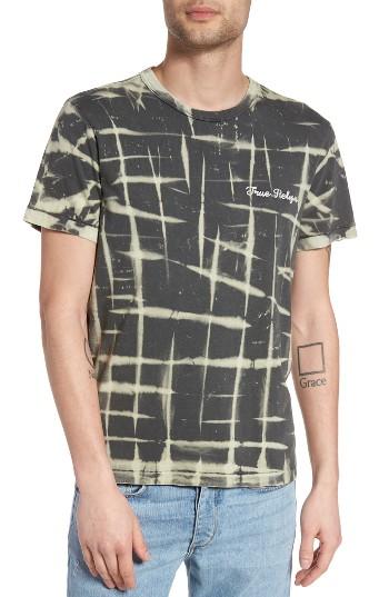 Men's True Religion Brand Jeans Tie Dye T-shirt, Size - Grey