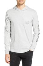 Men's Vineyard Vines Whale Graphic Long Sleeve Hooded T-shirt - Grey