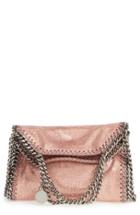 Stella Mccartney 'tiny Falabella' Metallic Faux Leather Crossbody Bag -