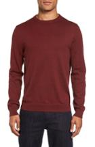 Men's Nordstrom Men's Shop Cotton & Cashmere Crewneck Sweater, Size - Red
