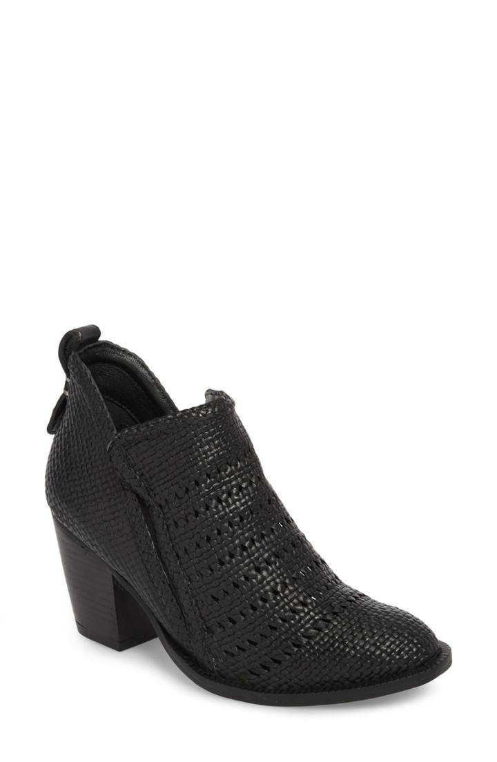 Women's Jeffrey Campbell Burman Woven Bootie .5 M - Black