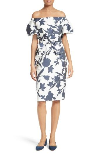 Women's Milly Dakota Floral Jacquard Sheath Dress