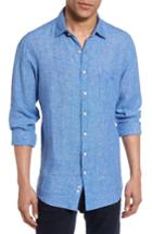 Men's Rodd & Gunn Norsewood Sports Fit Linen Sport Shirt - Blue