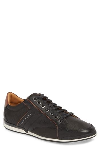 Men's Boss Hugo Boss Saturn Low Top Sneaker M - Black