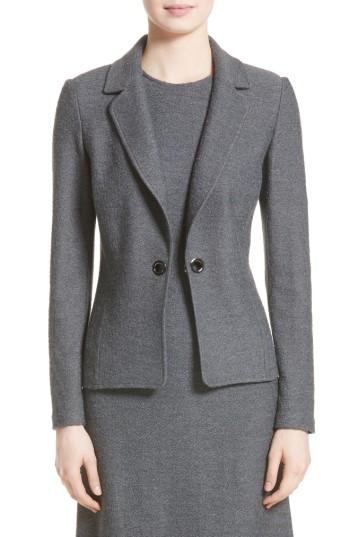 Women's St. John Collection Clair Grommet Detail Knit Jacket
