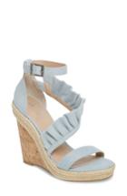 Women's Charles By Charles David Brooke Espadrille Wedge Sandal .5 M - Blue