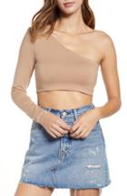 Women's Tiger Mist Hatty One-shoulder One-sleeve Crop Top