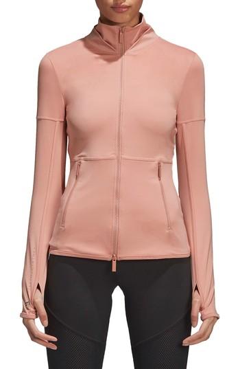 Women's Adidas By Stella Mccartney Performance Essentials Midlayer Jacket - Pink