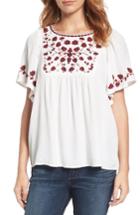 Women's Lucky Brand Hannah Embroidered Peasant Top
