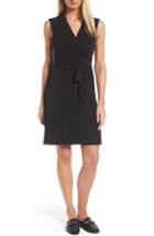 Women's Vince Camuto Pin Dot Wrap Dress - Black