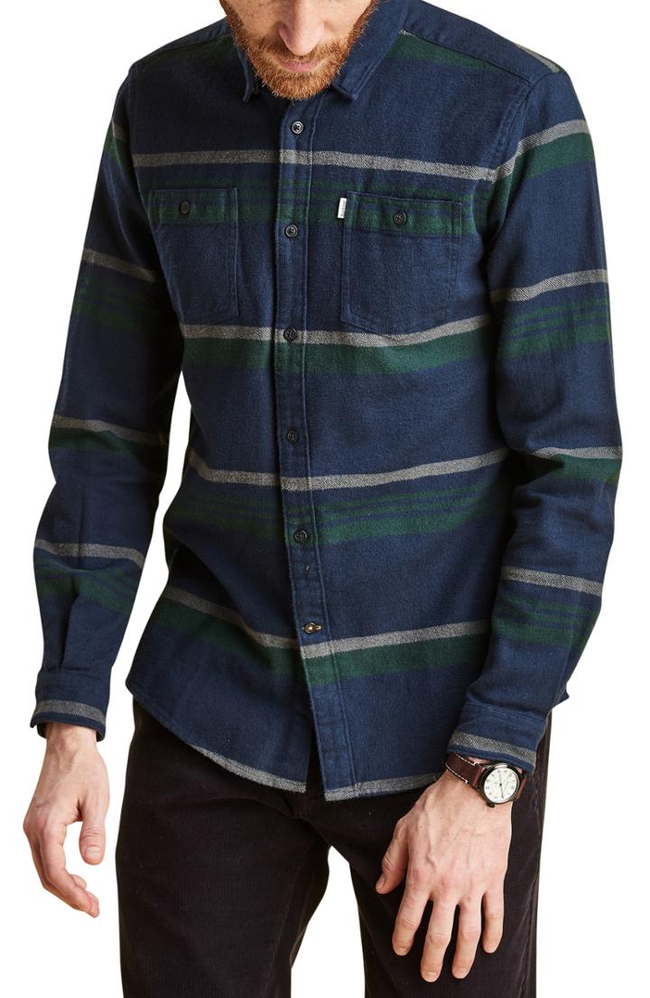 Men's Barbour Elbe Stripe Flannel Shirt