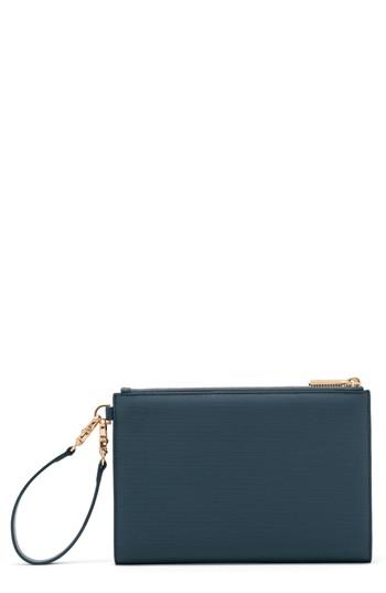 Dagne Dover Signature Essentials Coated Canvas Clutch - Grey