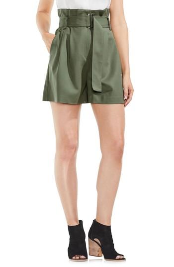 Women's Vince Camuto Belted High Waist Shorts - Green