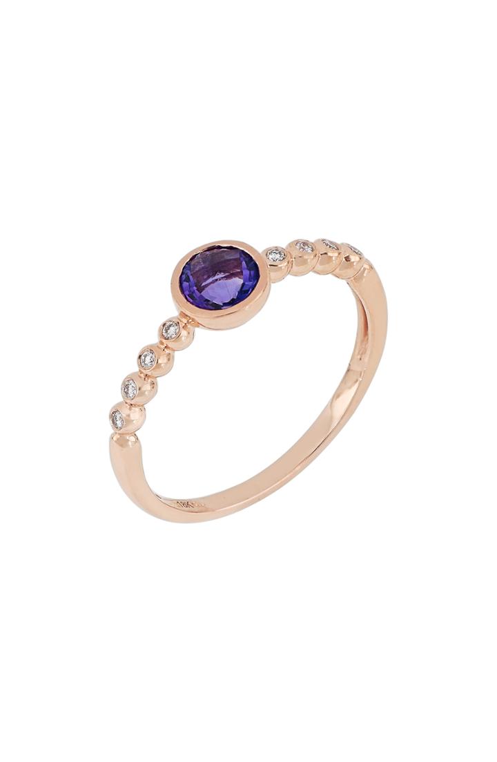 Women's Bony Levy Amethyst & Diamond Ring (nordstrom Exclusive)