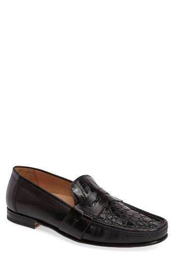 Men's Mezlan Marconi Penny Loafer M - Black
