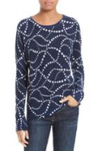 Women's Equipment Sloane Star Print Cashmere Sweater - Blue