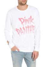 Men's Elevenparis Pink Panther Graphic Long Sleeve T-shirt - White