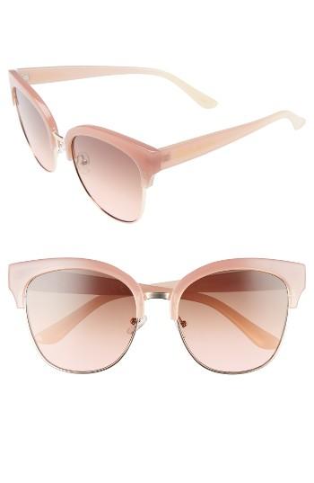 Women's Circus By Sam Edelman 52mm Retro Sunglasses - Pink/ Nude