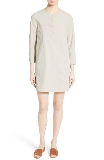 Women's Theory Jullitah B Poplin Shirtdress - Beige