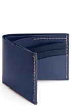 Men's Ezra Arthur No. 8 Leather Wallet - Blue