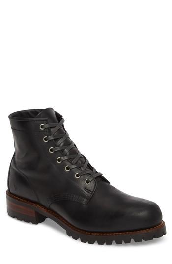 Men's Frye Addison Lace-up Boot .5 M - Black