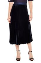 Women's Sandro Pleat Velvet Midi Skirt