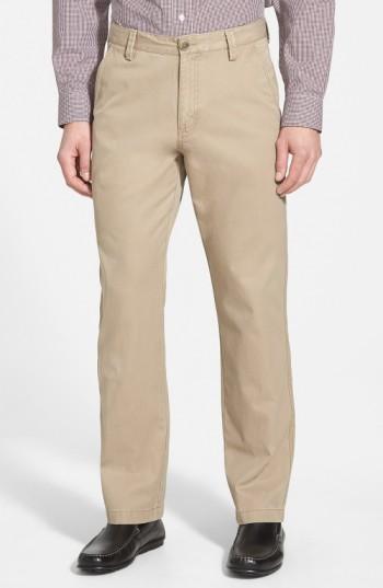 Men's Cutter & Buck 'beckett' Straight Leg Washed Cotton Pants X 30 - Brown (online Only)