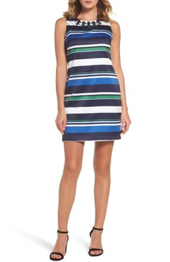 Women's Vince Camuto Beaded Sheath Dress - Blue
