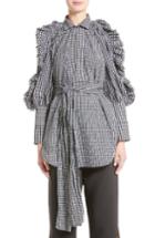 Women's Ellery Angel Face Waxed Gingham Top
